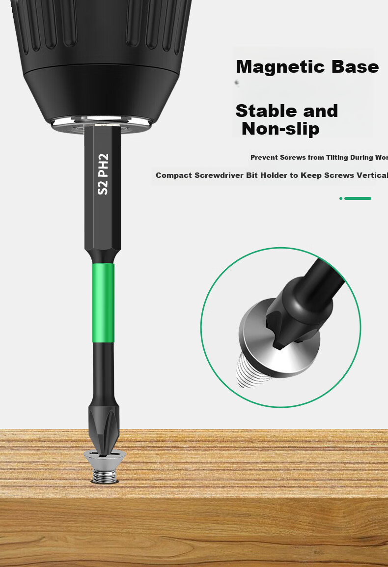 Baolian Screwdriver Set with Strong Magnet, Phillips, Flathead, Hex, Torx, 31 Pieces S2 Alloy Steel 8