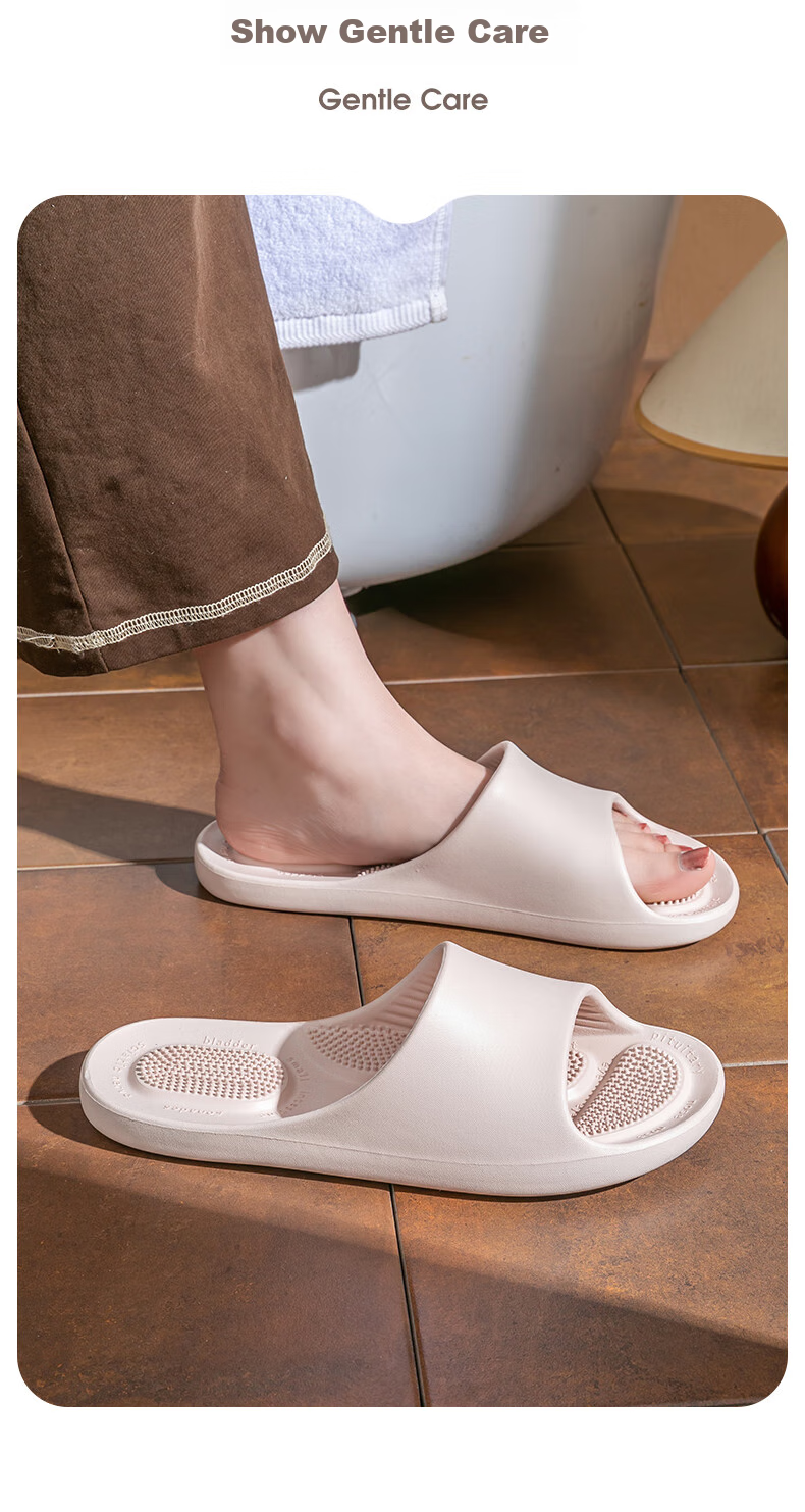 LETUO Massage Chair Bathroom Slippers for Men Summer Indoor Non-Slip Home Slippers 4
