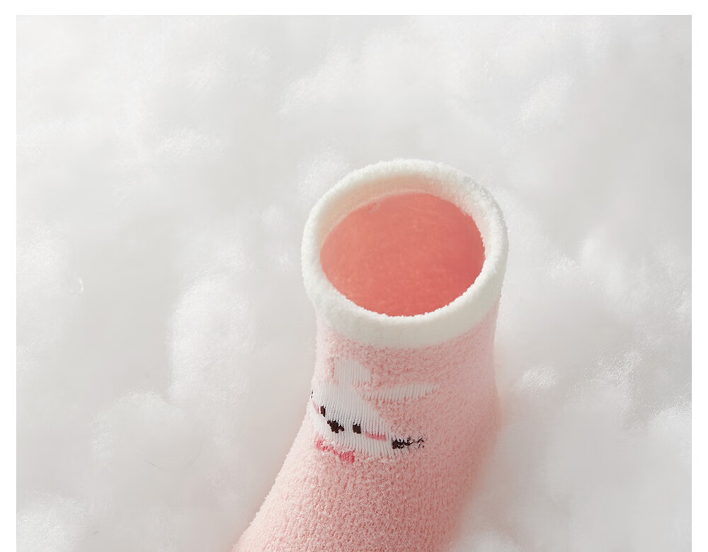 Beitais Baby Socks Autumn Winter Thickened Warm Newborn Double-Sided Fleece Cotton Socks Unisex Children's Class A Floor Socks 9