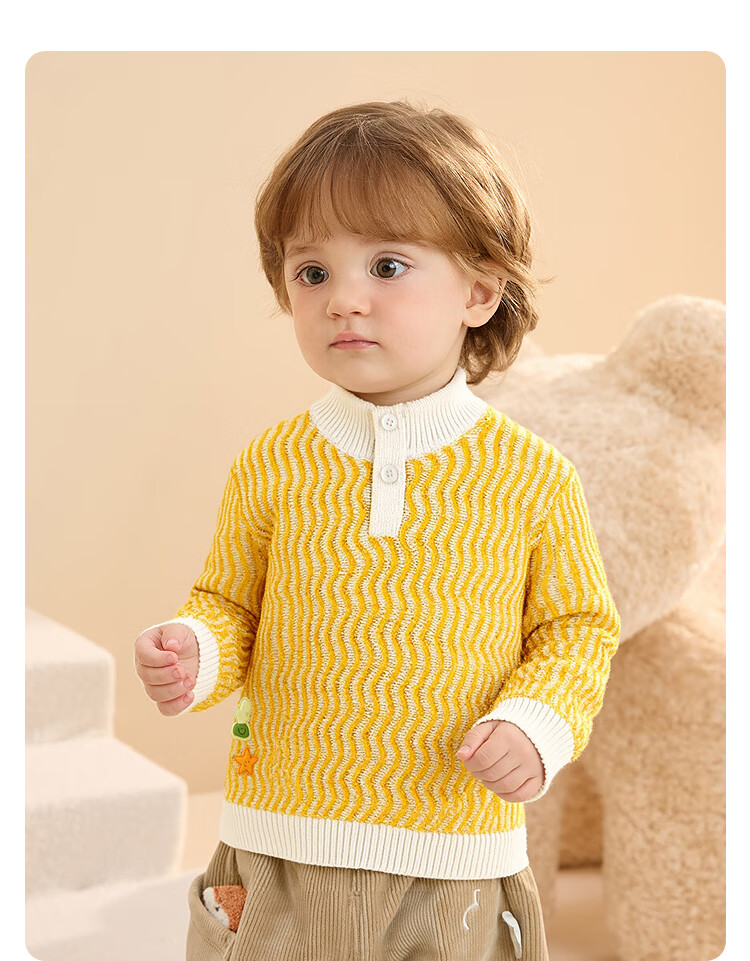 Balabala BalaOne Kids Sweater Boys Girls 2025 Winter Knitwear Baby Pullover 208425103104 2