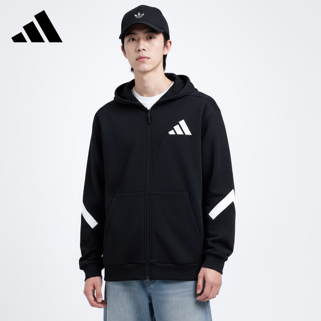 Adidas Men's Sportswear Series, M Z.N.E. FZ Jacket, JD5984, Black, XL
