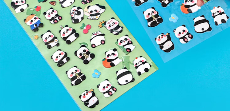 Jufu 3D Bubble Stickers Kids Cartoon Toy Birthday Gift Scrapbook Stickers Children's Day Gift 5