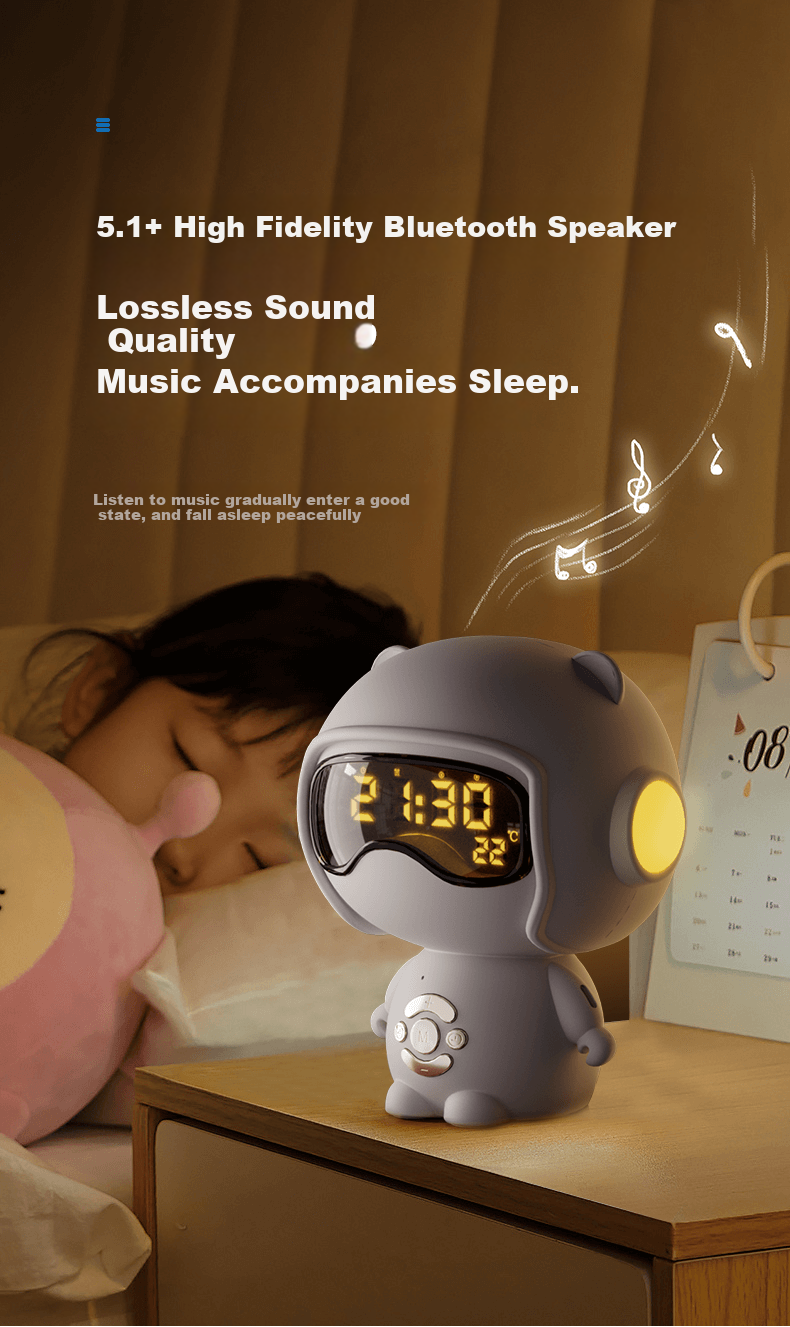 Beianxing AI Voice Smart Alarm Clock for Students, Wake-Up Device, Timer, Children's Alarm Clock, Boys' Timer, Reminder, Powerful Awakening, Back-To Season Gift 8
