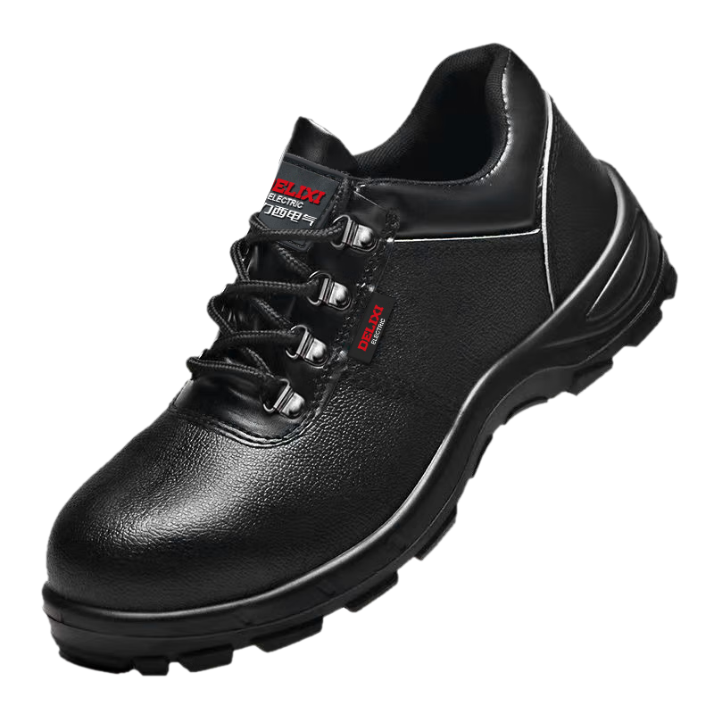 DELIXI ELECTRIC Safety Shoes for Men, Steel Toe Cap And Sole, Anti-Smashing And Puncture-Resistant, Non-Slip, Wear-Resistant, Waterproof, Oil-Proof, Comfortable Work Safety Shoes
