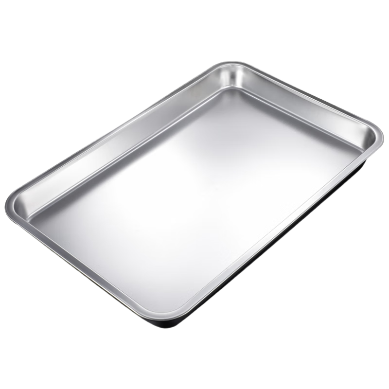 Chuwanya Commercial Stainless Steel Square Steamer Tray 430 No-Hole 60x40x4.8cm (Jingcang)