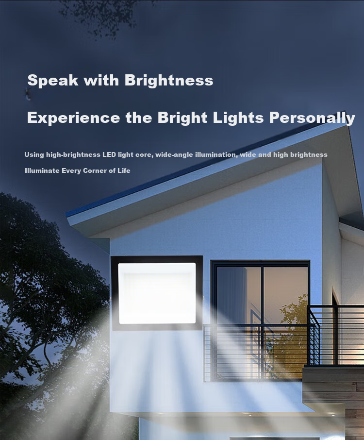 ROLin LED Floodlight Outdoor Lighting Searchlight Garden Light Spotlight Outdoor Construction Site Illumination Light IP66 75W 3