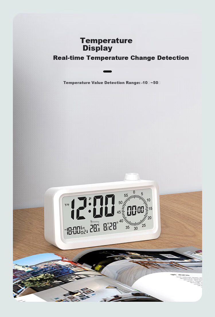 Compas Electronic Student Alarm Clock, Visual Timer, Children's Countdown Time Management Tool, Essential for Back-To And Graduation Seasons, 2318 Pink Rechargeable Model for School Seaso 10