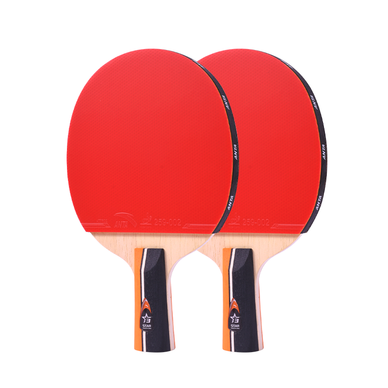 Anta 3-Star Table Tennis Paddle (Jingcang Fast Delivery + 6 Balls + Paddle Bag) P302 Shakehand Paddle Set