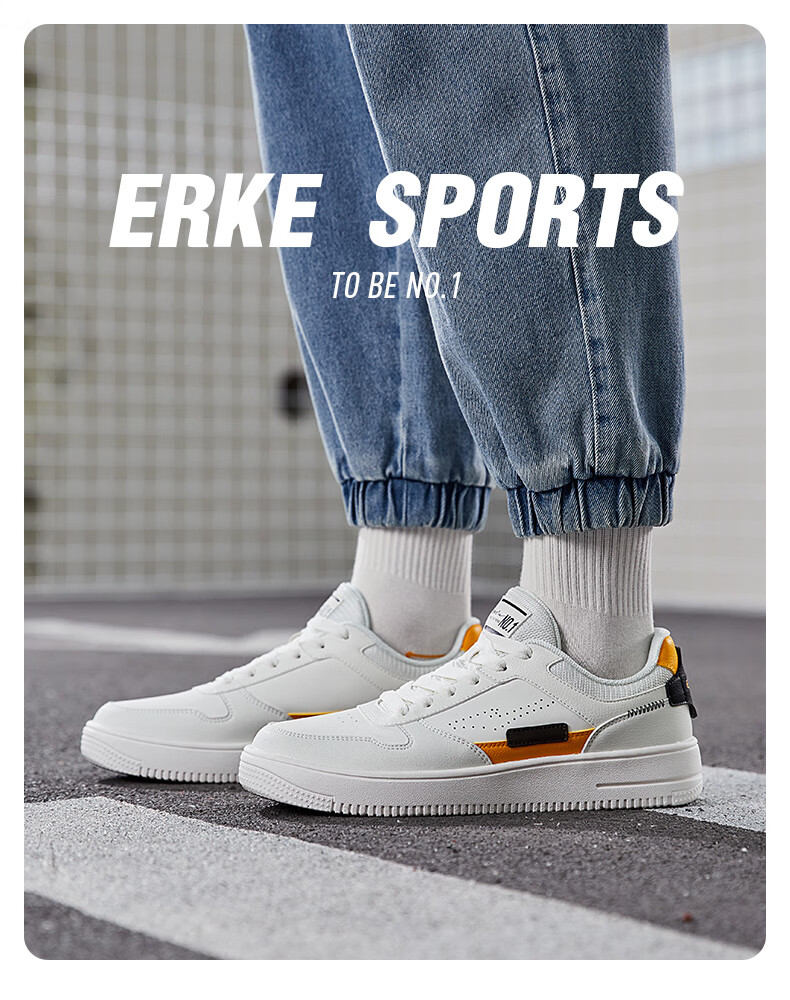 ERKE Men's Canvas Shoes, Summer New Style Breathable Versatile Casual Shoes, Student White Sneakers Sports Shoes | Chunche 12
