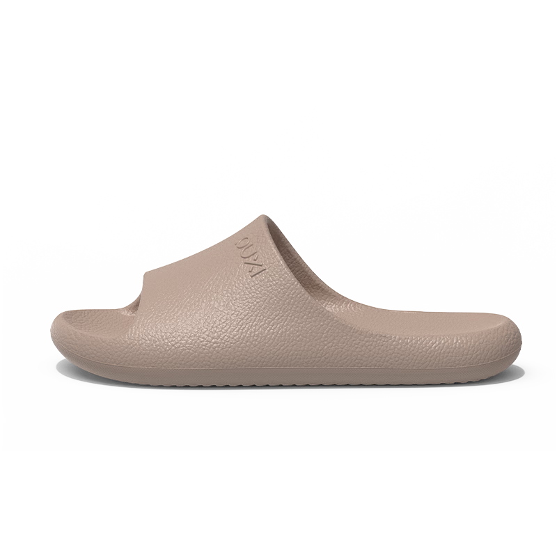 Poxi Elegant Textured Slippers for Women, Indoor Non-Slip Odor-Resistant Bathroom Shower Sandals for Men, Lotus Root Pink, Size 35-36