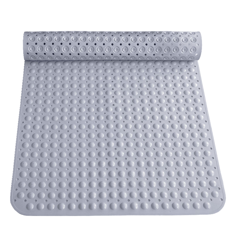 FARLEEHOMES Bathroom Non-Slip Mat, 80*120cm Floor Mat, Shower Room Foot Pad, Thickened with Suction Cups, Dark Gray Color