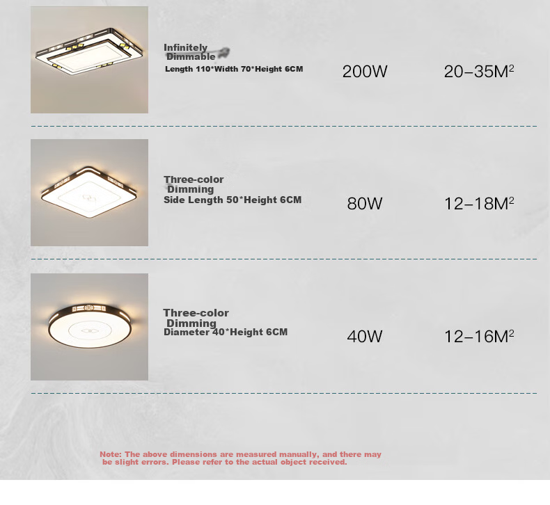 MICOE Living Room Ceiling Light, New Chinese-Style LED Ceiling Lamp, Simple Bedroom Lighting Set, Elegant Zhongshan-Style Lighting Fixture 22