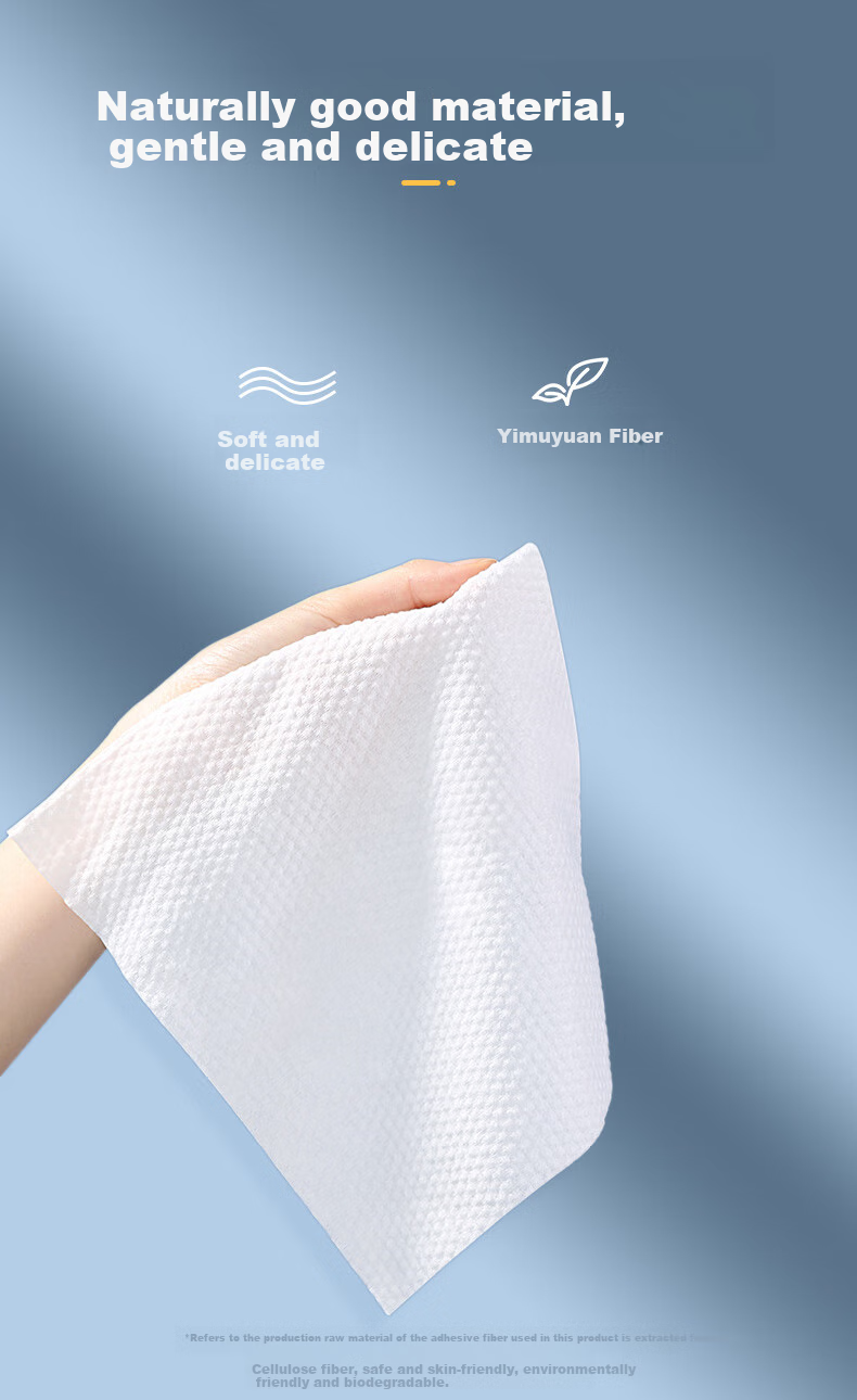 COROU Facial Cleansing Wipes, Soft And Fluffy Tissues, 60 Sheets * 4 Packs, Extra Large And Thick, Wet And Dry Use, Cleaning Dry Wipes 3