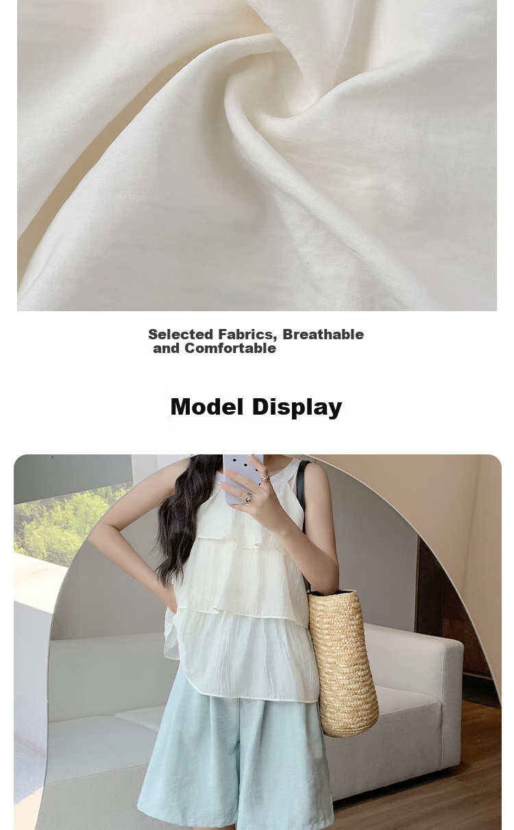 BOPRUIEY Milk Puff Yamamoto Shorts for Women, New Summer 2025 Style, Commuter Loose High-Waist Casual Slimming Suit Knee-Length Pants 6