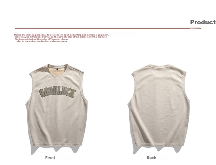 I'M DAVID Men's Round Neck Sports Tank Top, Sweat-Wicking Breathable Sleeveless T-Shirt, Basketball Jersey, Loose Casual Vest 12