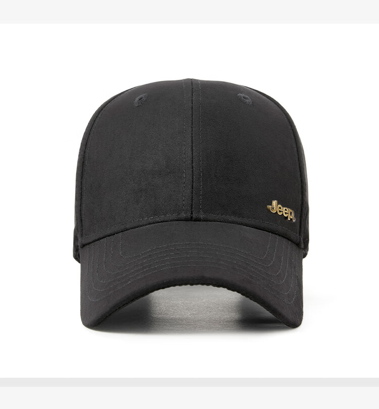 JEEP Men's Baseball Cap Four-Season Universal Fine Suede Hard Top Duckbill Outdoor Sun Hat Unisex 4