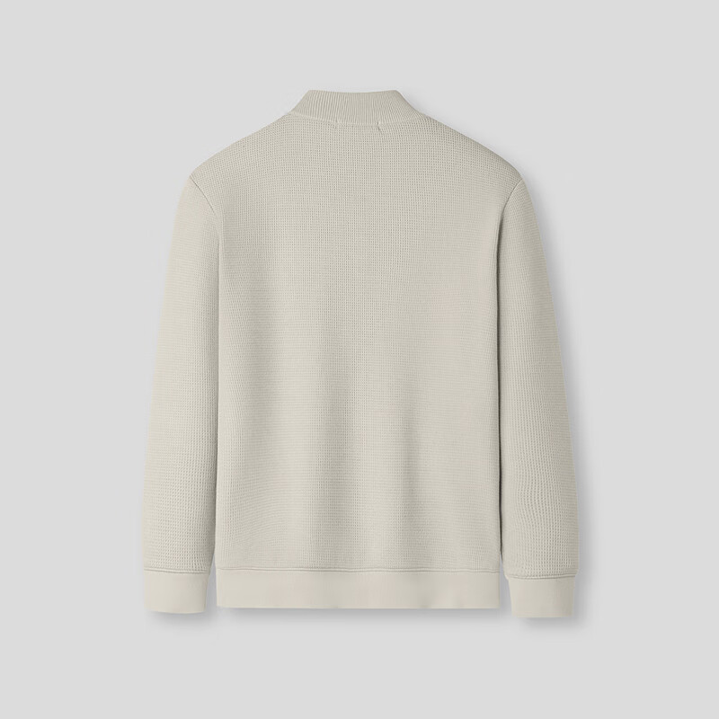 HLA Heilan Home Men's Warm Knitted Sweater 25 Stand Collar Half-Zip Fleece Thickened Winter Pullover