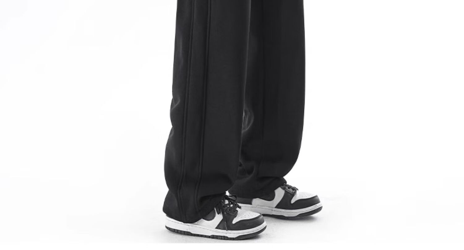 Huili Casual Pants for Men, Loose Drawstring Trousers, Spring And Autumn Wide-Leg Pants, Versatile Straight-Leg Pants, Athletic Long Pants 11