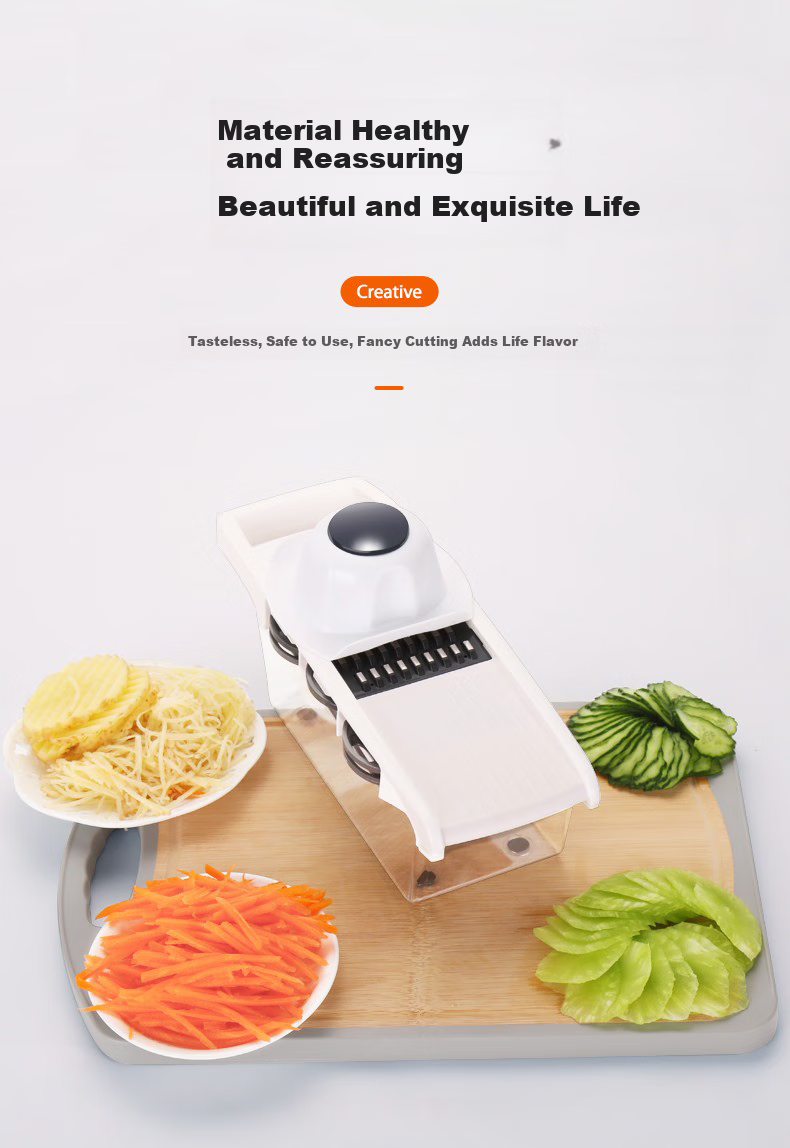 Joyoung Vegetable Slicer, Home Potato Shredder And Grater (With 6 Blades And Hand Guard) 6
