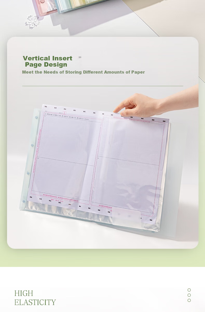 Deli A3/40-Page Document Folder, Jelly Clear Sky Series Fashion Student Exam Paper Document Award Subject File Organizer, Elementary to High School Random Color PQ314-40 8