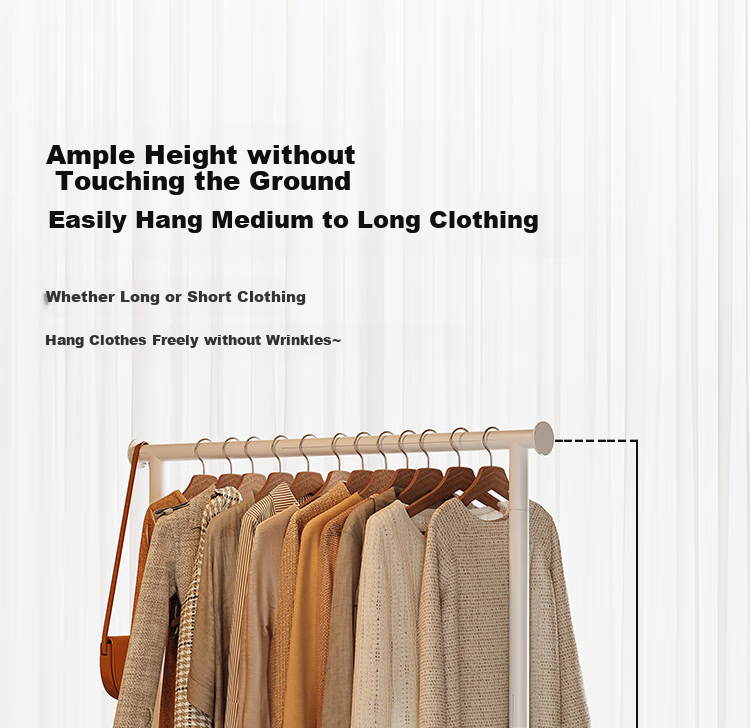 Yicainianhua Foldable Clothes Drying Rack, No Installation Required, Floor-Standing Clothes Hanger for Bedroom, Balcony Clothesline, Quilt And Garment Drying Stand 2215 7