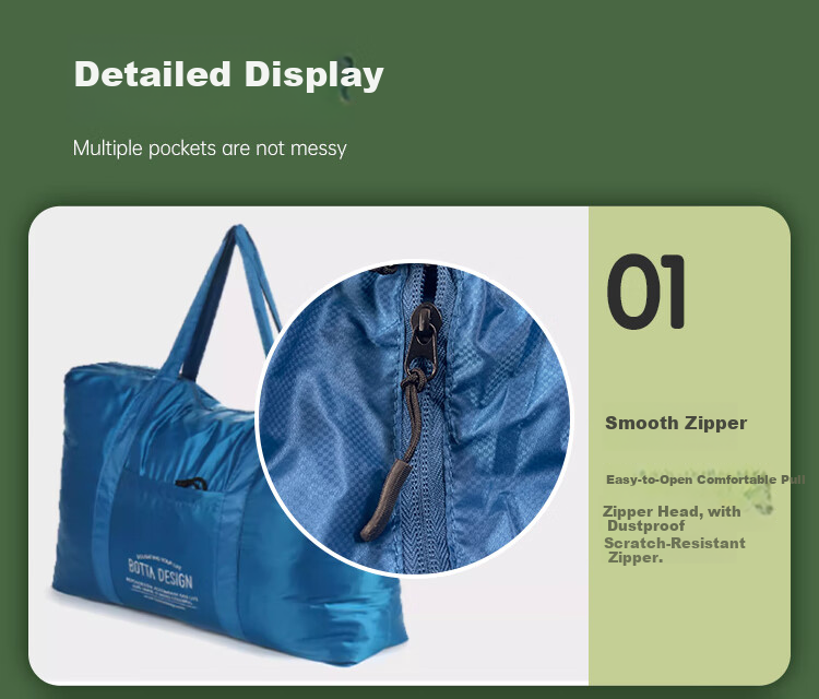 Banzheni Travel Bag, Large Capacity Foldable Suitcase with Handle for Men And Women, Storage Bag for Maternity, Fitness Handheld Crossbody Bag 9