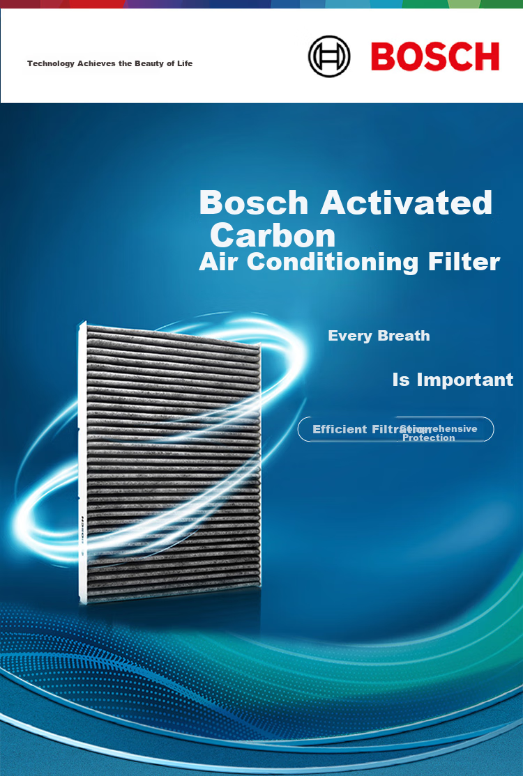 BOSCH Automotive Air Conditioning Filter Element 4568 for Audi A6L/A7/A8/RS/S/Volkswagen Phideon/Bentley Mulsanne And Others 1