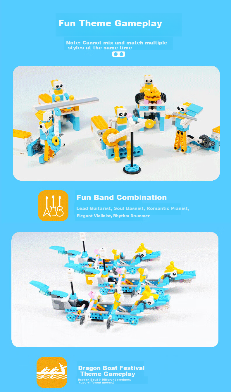 Tudao Mechanical Power Engineer Programming Robot, STEAM Children's Toy, Electric Building Blocks Assembly, Birthday Gift for Boys And Girls 10