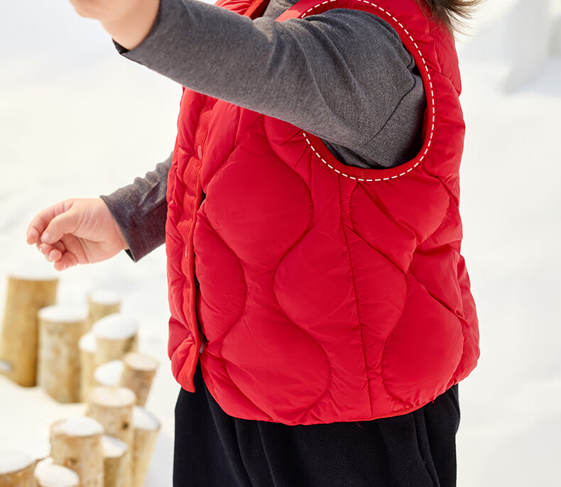 October Crystal Children's Down Vest Winter Baby Boys and Girls Down Jacket Vest Baby Waistcoat 1