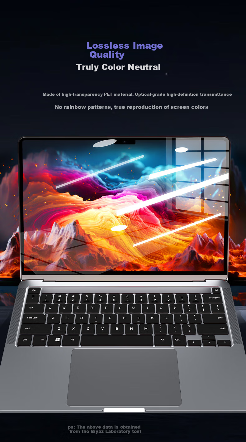 BIAZE [2-Pack] Screen Protector for Apple MacBook Pro 16-Inch, Laptop Protective Film M4/M3/M2/M1 High Definition 2024/2023/21 Full Scree 6