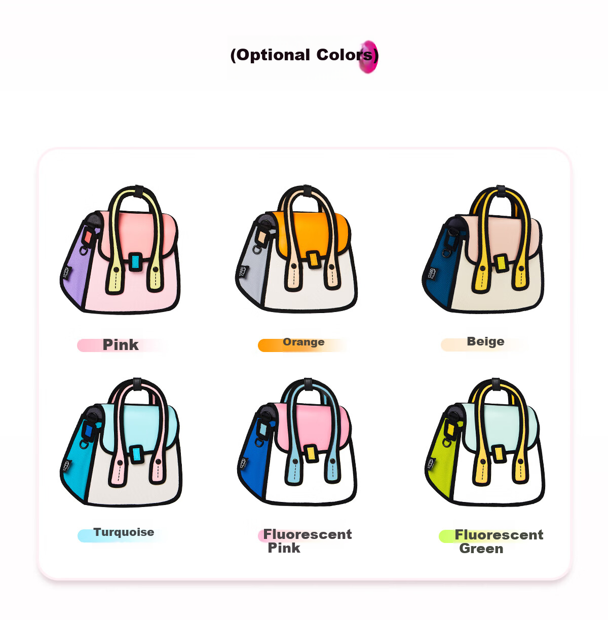 JumpFromPaper Birthday Gift, Owl Anime 2D Manga Crossbody Bag, Women's Handbag Gift, Orange 1