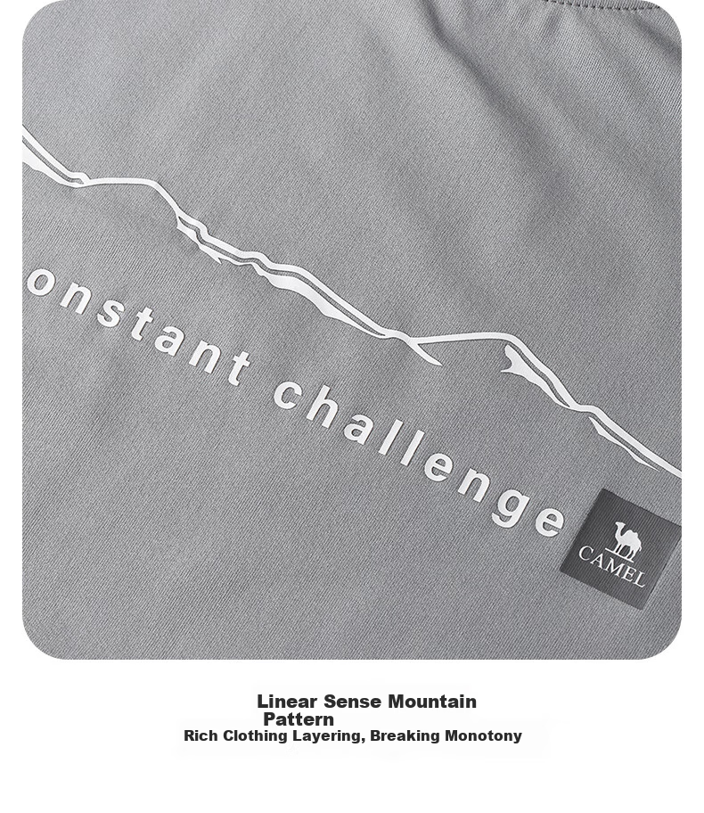 CAMEL Outdoor Quick-Dry Short-Sleeve Men's Round Neck T-Shirt, Couple Style, Original Yarn, Sun Protection, Hiking Camping Top [Chuanshan] 0011 22