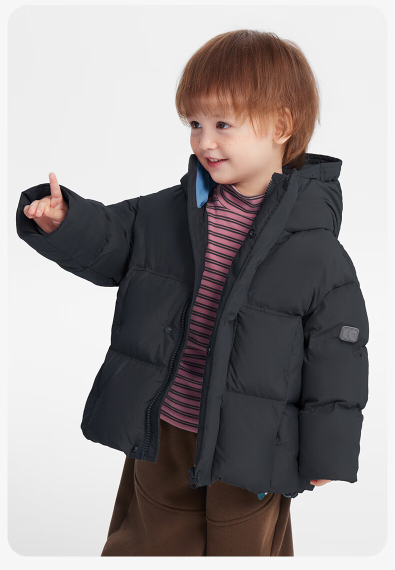 Ciciibear Baby Down Jacket Unisex Kids Winter Thickened Extreme Cold Warm Puffer Coat with Three-Proof Technology 8