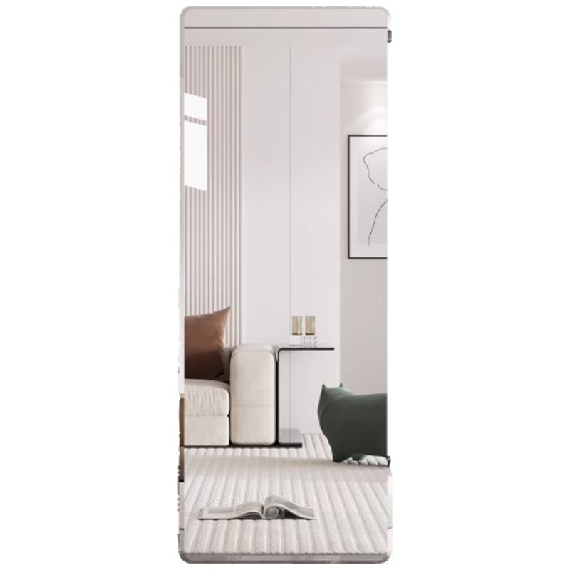 Xiangzhubian Frameless Wall-Mounted Self-Adhesive Full-Length Dressing Mirror for Dormitory Home Entrance Bedroom Glass 50*160cm