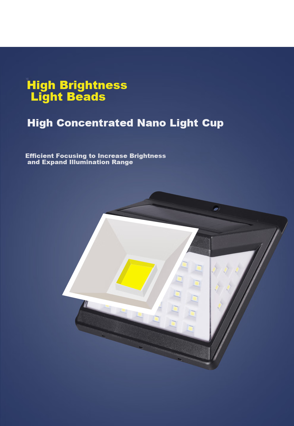 NVC Solar Outdoor Lighting Garden Light Outdoor Floodlight Aluminum Remote Control 2400lm Coverage Approx. 130㎡ 8