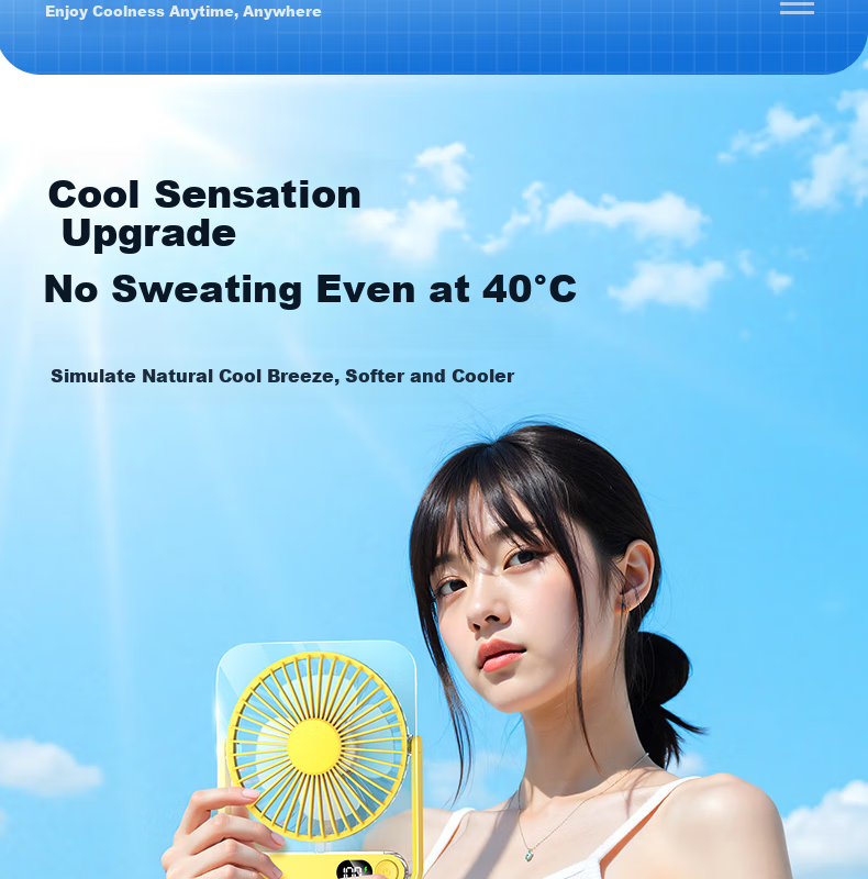 KPD KEEP PURSUING DREAMS Desktop Fan, 6-Inch USB Mini Fan, Cool And Refreshing Electric Fan, Student Dormitory Office Portable Electric Fan, Z501/H8 Transparent White 19