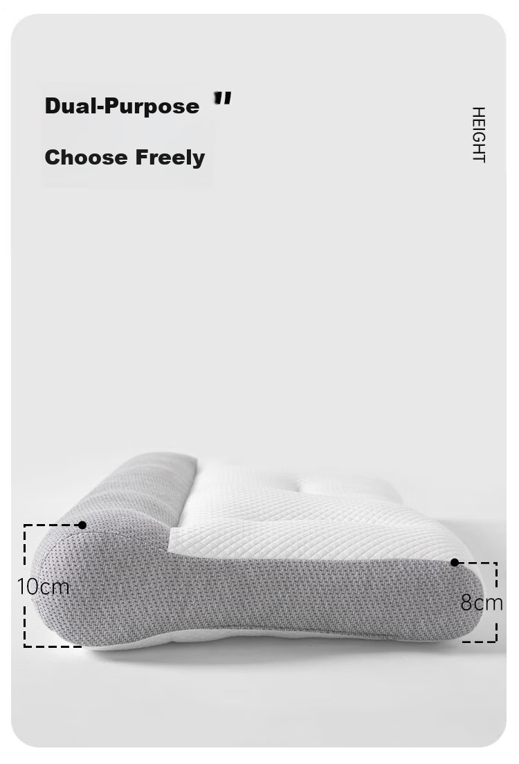 Dohia Cervical Pillow, Slow Rebound Zoned Neck Support Pillow for Sleep, Students And Home Use, Washable Pillow Core, 74*48cm 8