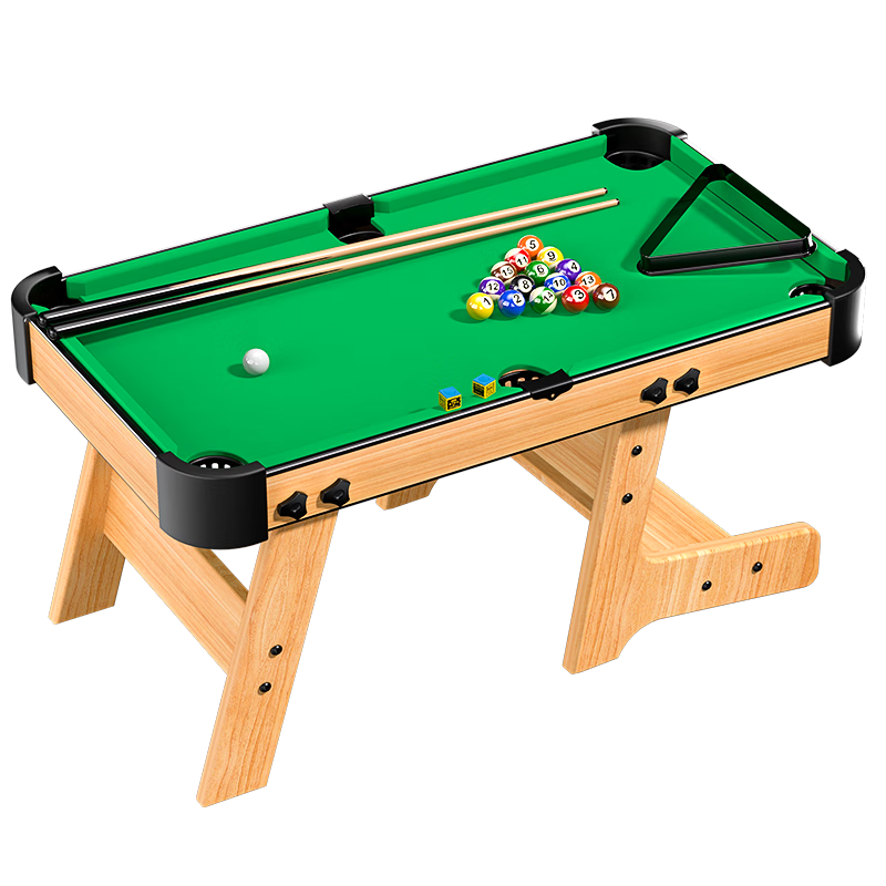 Tangmi TEMI Pool Table for Boys Aged 6-12, Home Indoor Mini Billiard Table, Foldable, Birthday And Holiday Gift Toy