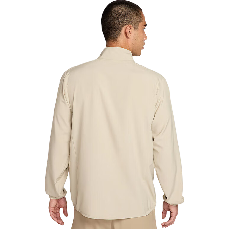 NIKE Men's Spring And Autumn Woven Stand-Collar Jacket, Sports Casual, Fitness Training FB7500-251 Beige Brown, Size L