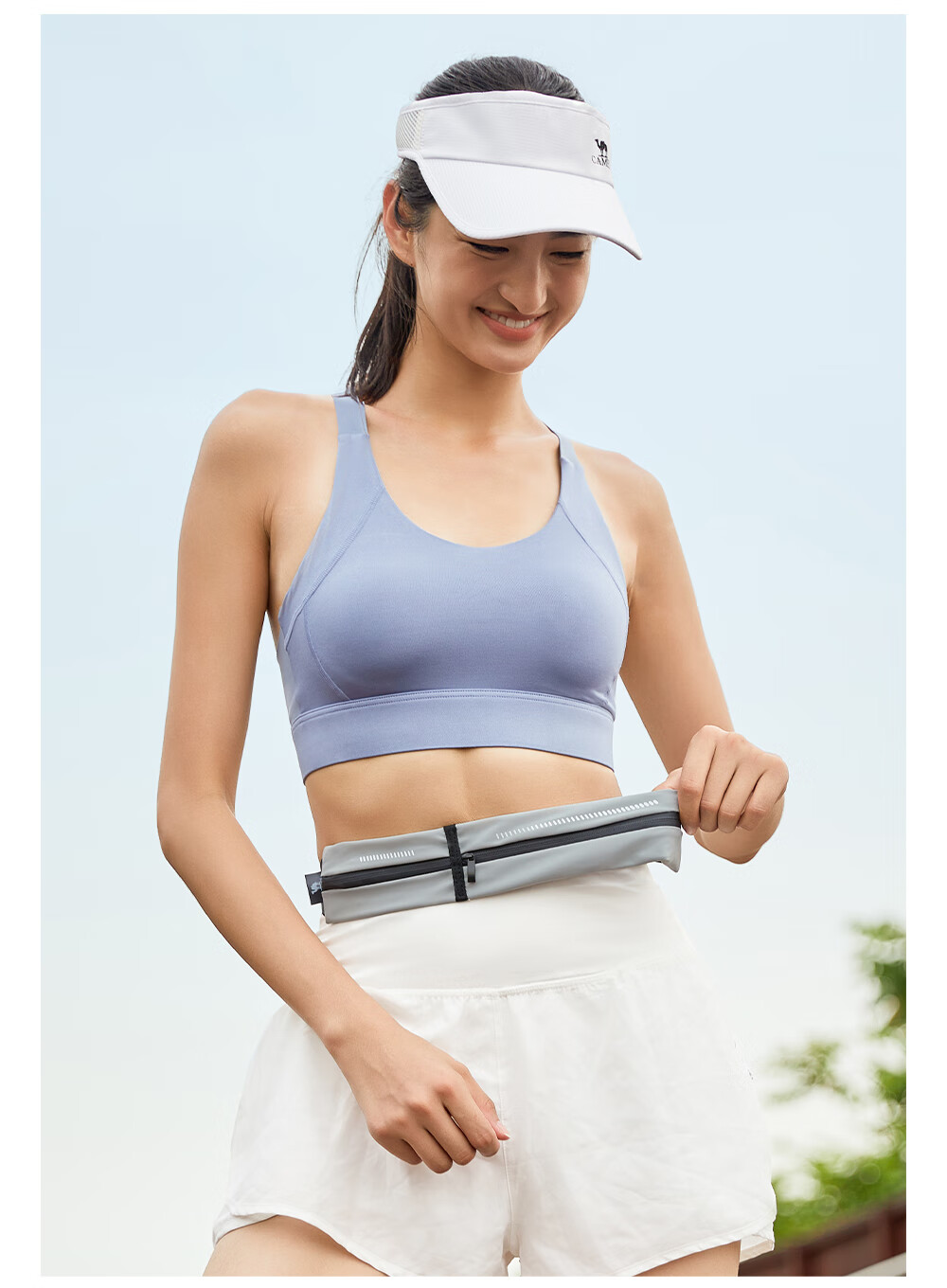 CAMEL Sports Waist Bag Unisex Running Phone Waist Pack Fitness Mini Belt 8W3AMT002A Black 14