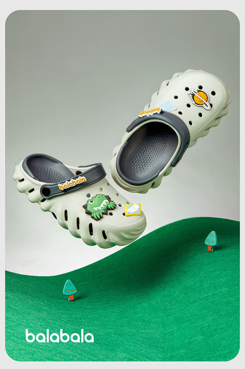Balabala Dinosaur Kids Clog Shoes Baby Slippers Boys Indoor Soft Sole Beach Sandals Summer Outdoor Shoes for Older Boys 11
