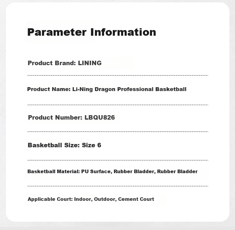 Li-Ning Basketball Size 6 for Women, Professional Competition Training, Standard for Middle School Entrance Exams, Indoor And Outdoor Use on Cement Courts, Moisture-Absorbing, Wear-Resistant PU Material, Pink Color 24