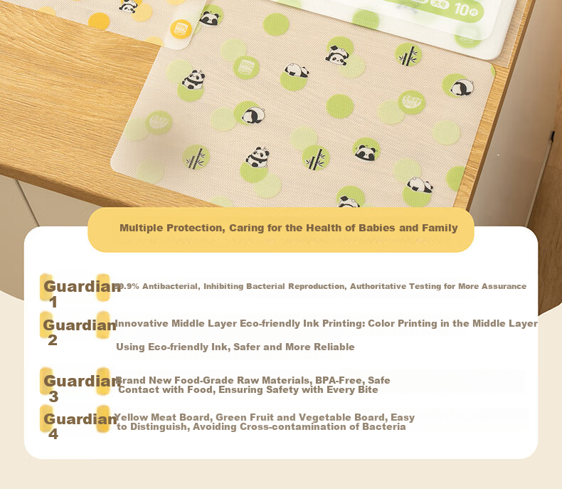 Easy Your Home Portable Antibacterial Plastic Cutting Boards, Large Size with 10 Pieces for Chopping Vegetables And Baby Food Preparatio 5