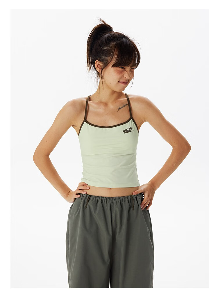 Crying Center CryingCenter 37.5™ Technology Sports Colorblock Waist-Cinching Tank Top Light Orange L 15