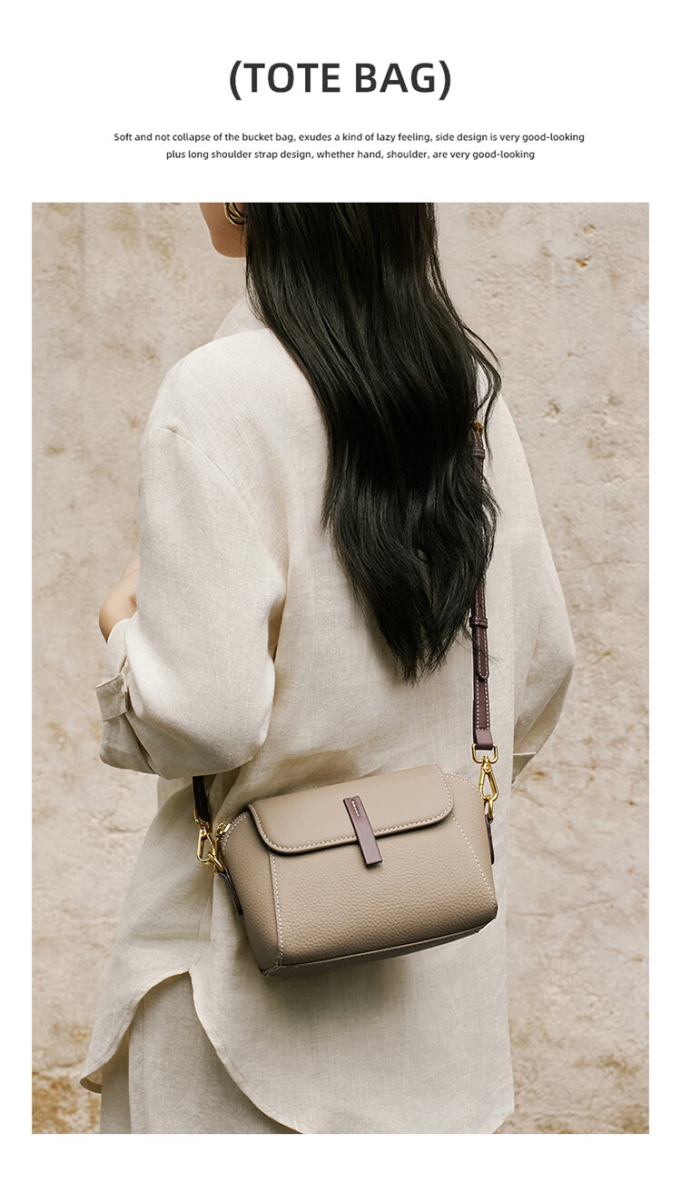 Aokang Women's Bag 2026 Trendy Cowhide Small Square Light Luxury Crossbody Shoulder Bag Birthday Gift for Girlfriend Wife 4