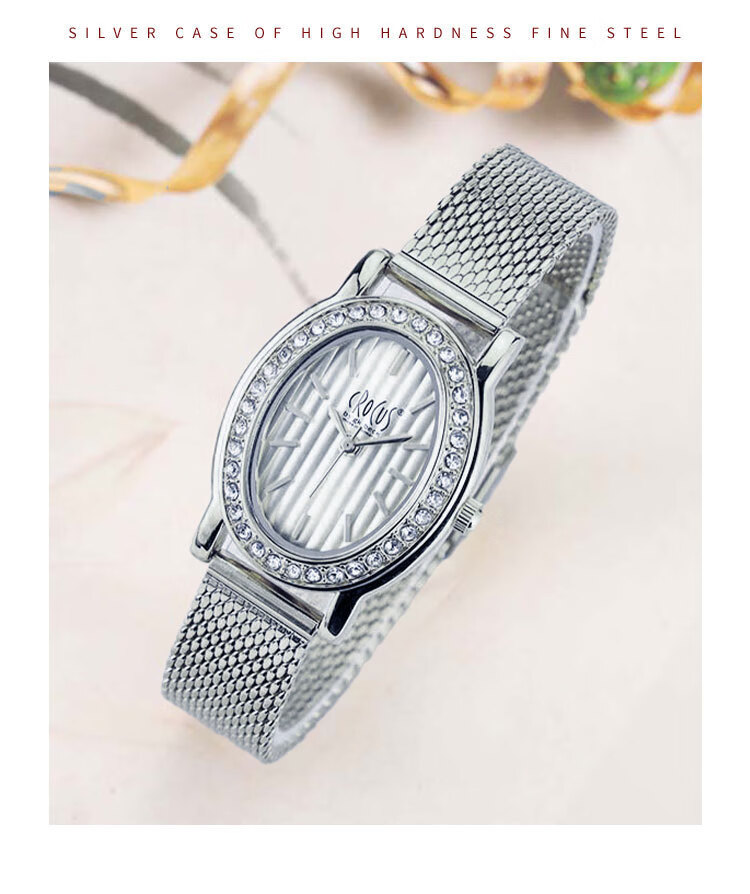 CROCUS BY GK BECK Women's Minimalist Steel Band Mechanical Watch Luxury Quartz Watch Gift for Christmas New Year 1