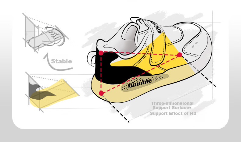 Ginoble Toddler Shoes, 18 Months to 5 Years Old, Spring 2025, Retro Children's Shoes for Boys And Girls, Spring And Autumn Style GW1698, Bright White/pink 8