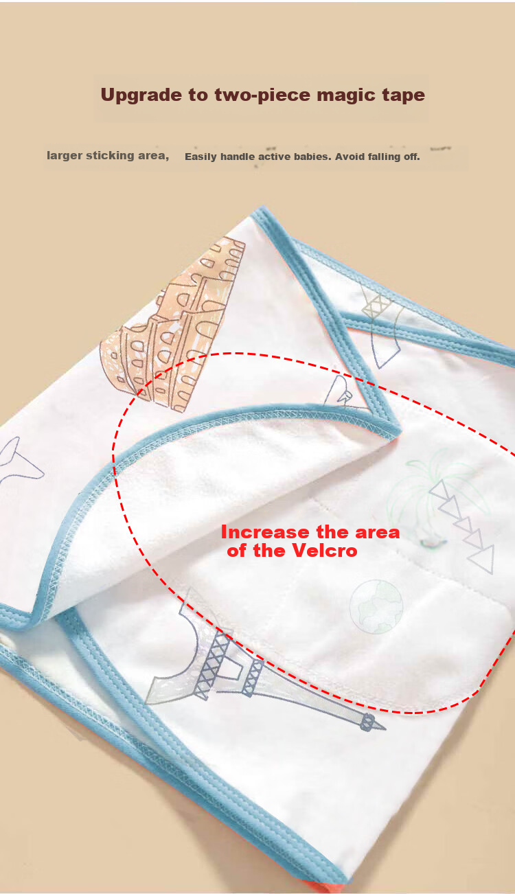 Bledilait Newborn Baby Swaddle, Anti-Startle Pure Cotton Children's Wrap Sleeping Bag, Summer Thin Sleep Aid, Swaddling Cloth, 2 Pieces 3