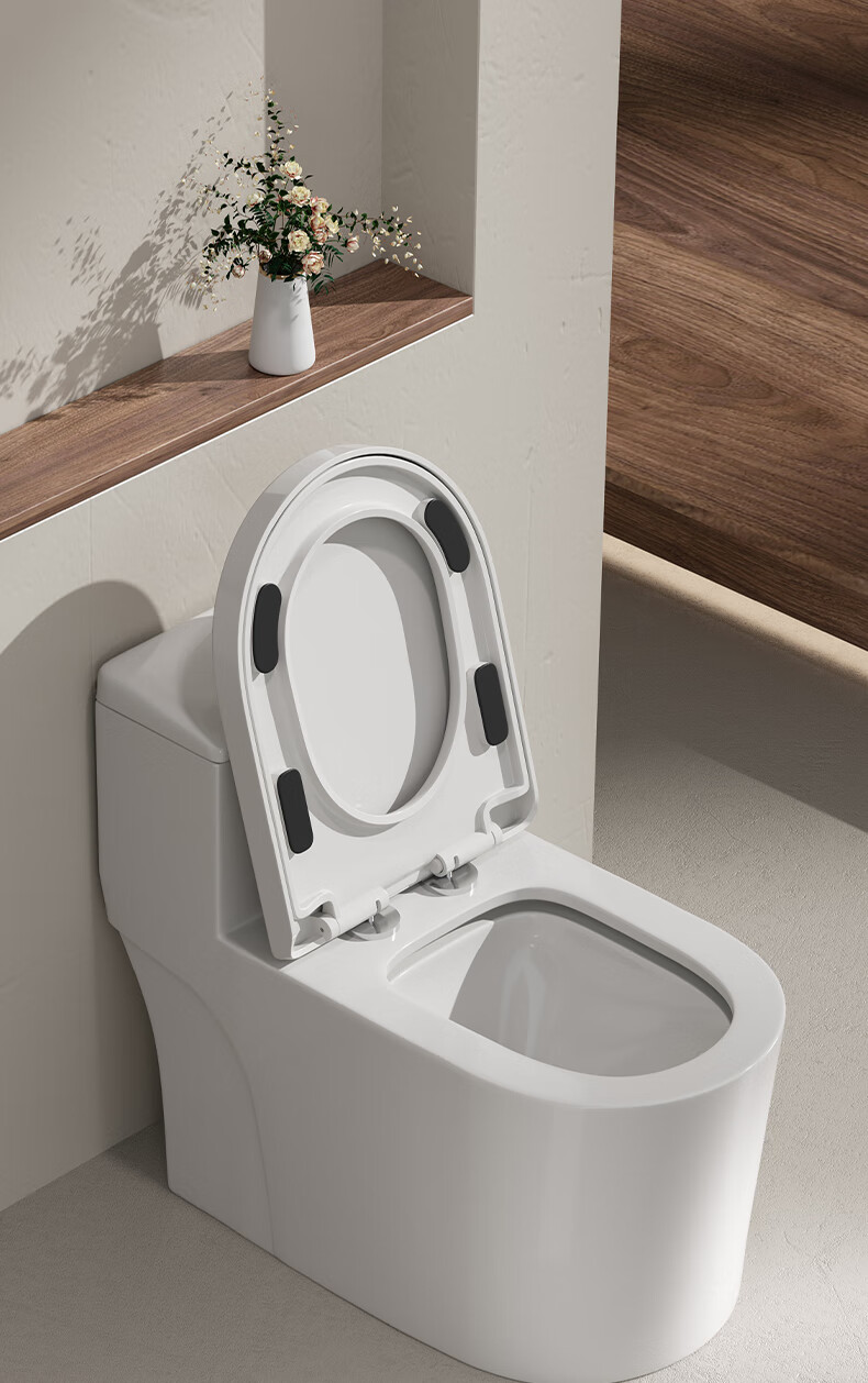 BSITN Large Cushion Slow-Closing Universal V-Shaped Toilet Seat Cover Toilet Ring Accessory Quick-Release Toilet Ring BP028 7