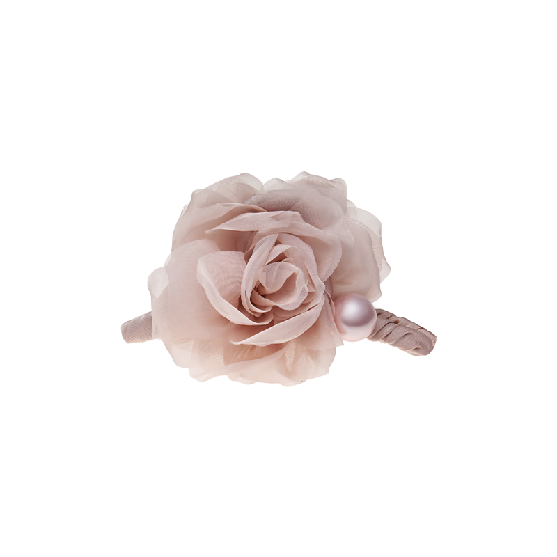 CHIMERA Soft Mist Rose Floral Hair Claw Clip Shark Clip Ponytail Holder for Women Birthday Gift
